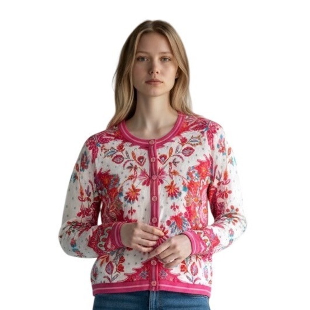 Talbots Petite Cotton Blend Cardigan Sweater NWT